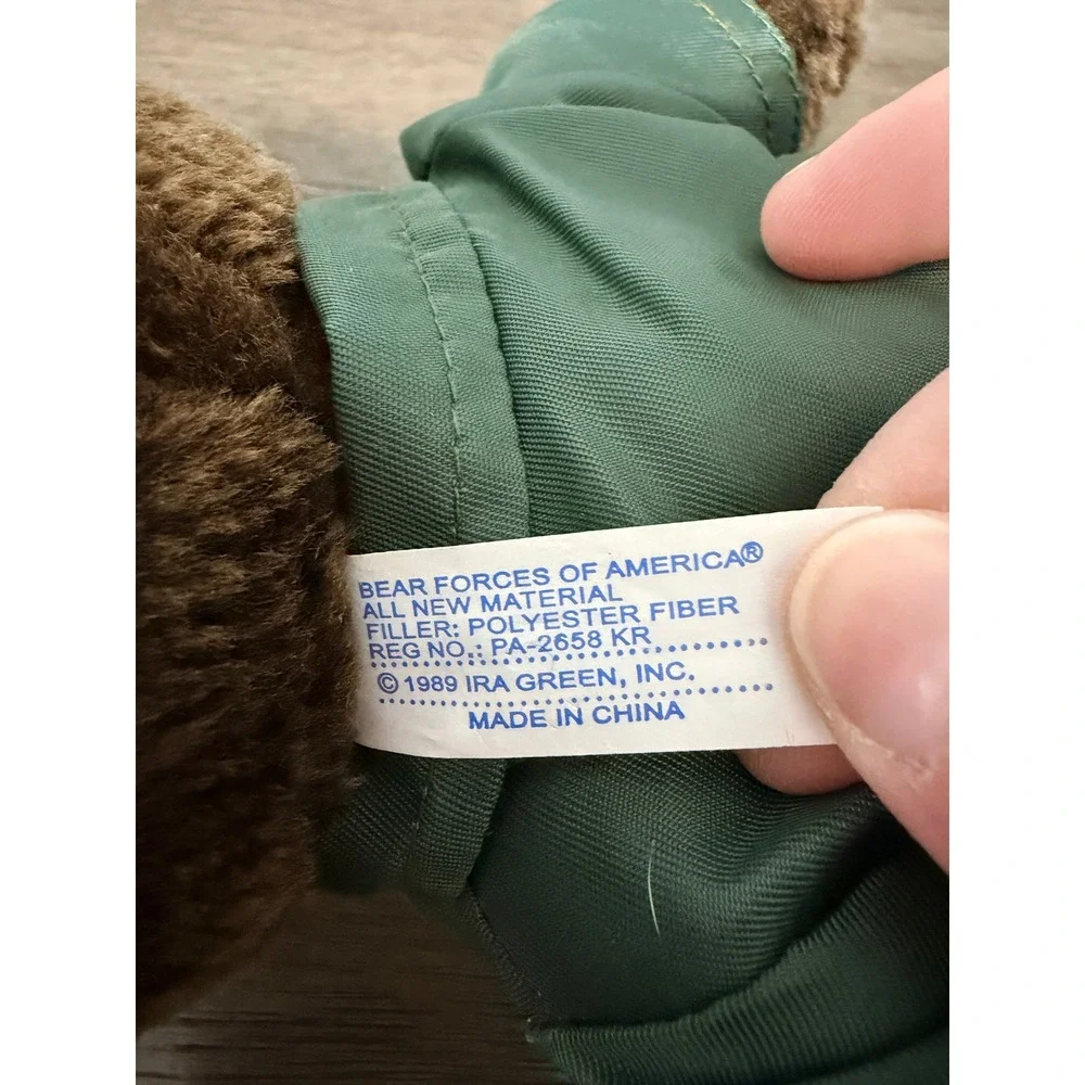 Vintage 1989 Bear Forces of America United States Air‎ Force Teddy Bear Plush